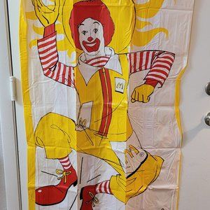 McDonald's Vintage Ronald McDonald Pool Raft & Beach Ball